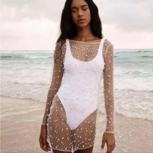 Pearl swim coverup